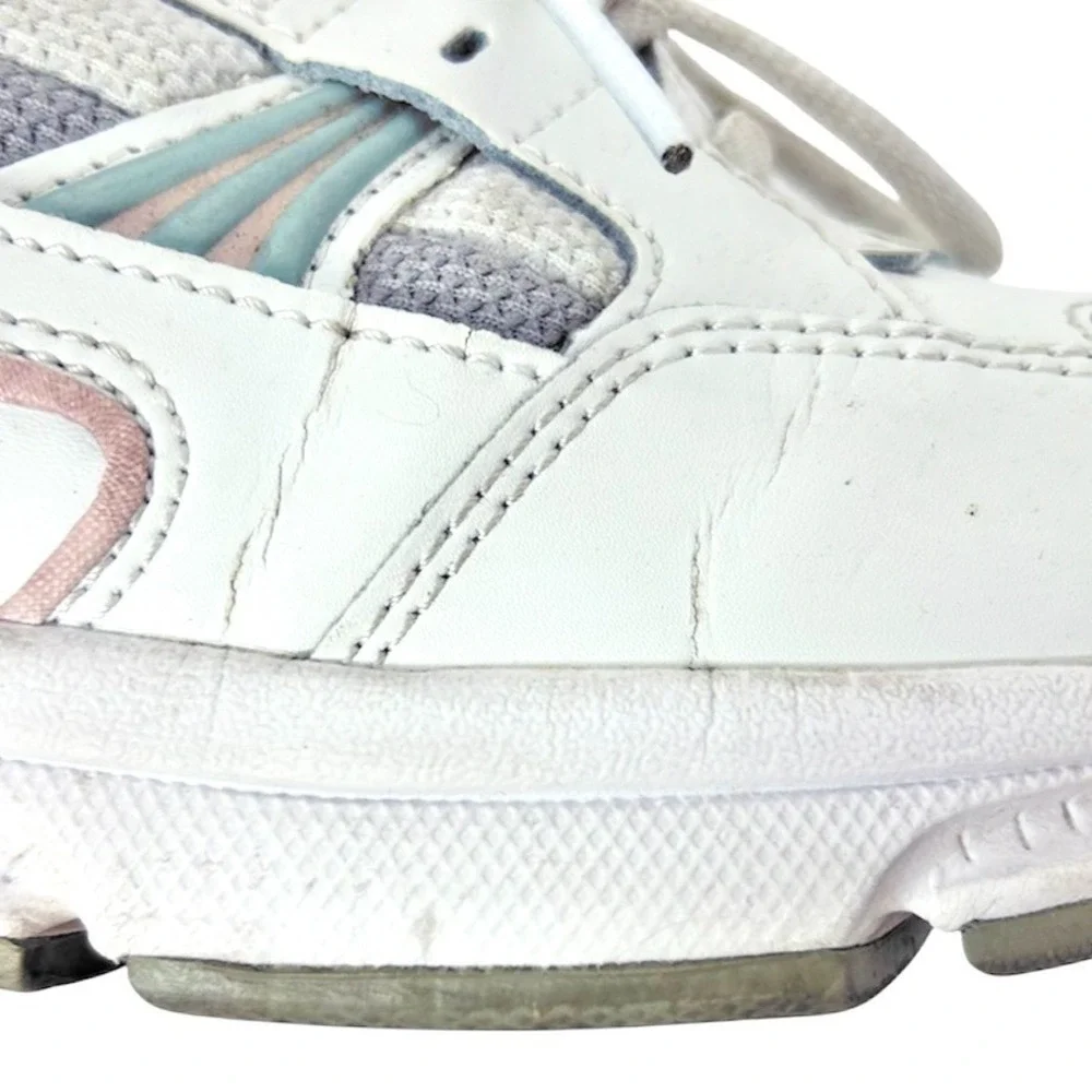 Vionic Walker Sneakers Women 11 White Leather Orthotic‎ Arch Support Shoes